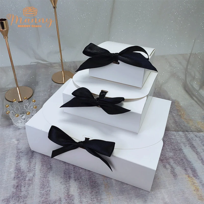 10pcs Black White Gift Box Small Gifts Packaging Box Kraft paper Bridesmaid Box,Wedding,Present,Birthday,Christmas,Party
