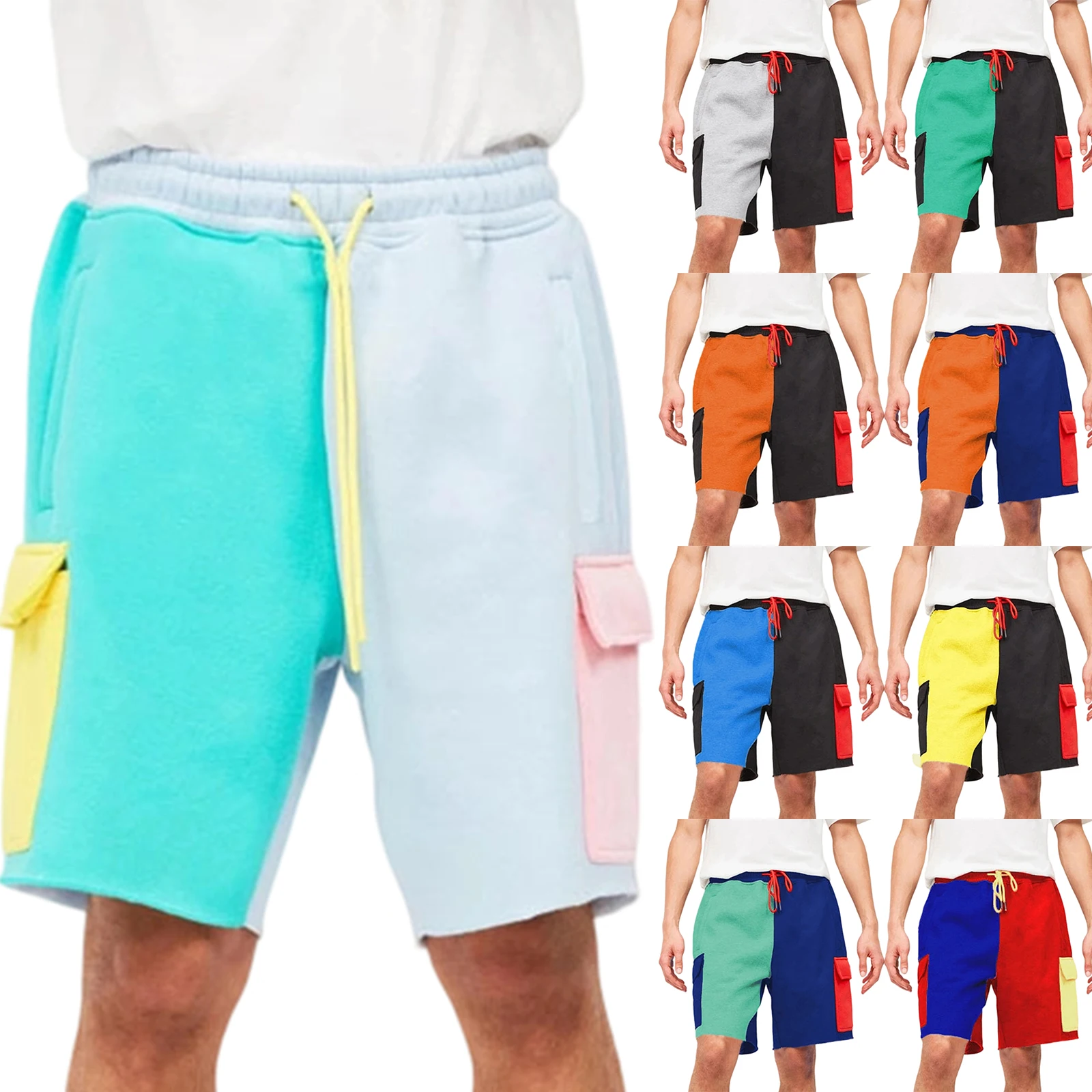 

American Five Quarter Pants Outdoor Versatile Shorts Men'S Casual Sports Shorts Men'S Shorts With Large Pockets