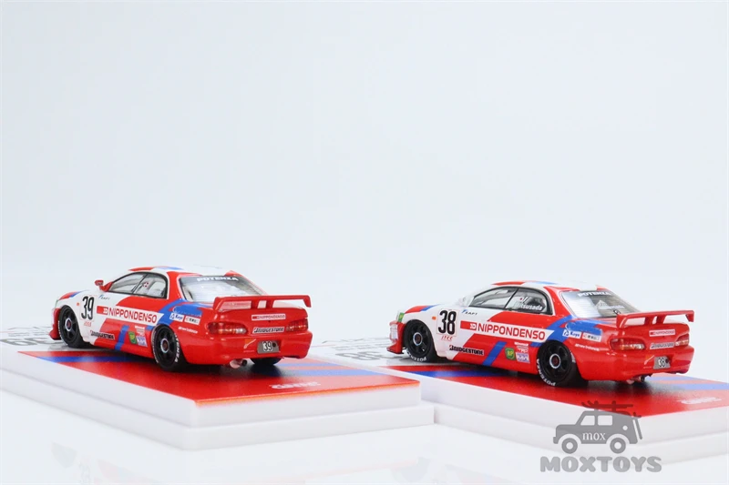 INNO 1:64 CORONA EXIV #38 & #39 TEAM CERUMO JTCC 1995 مجموعة سيارتين سيارة موديل Diecast