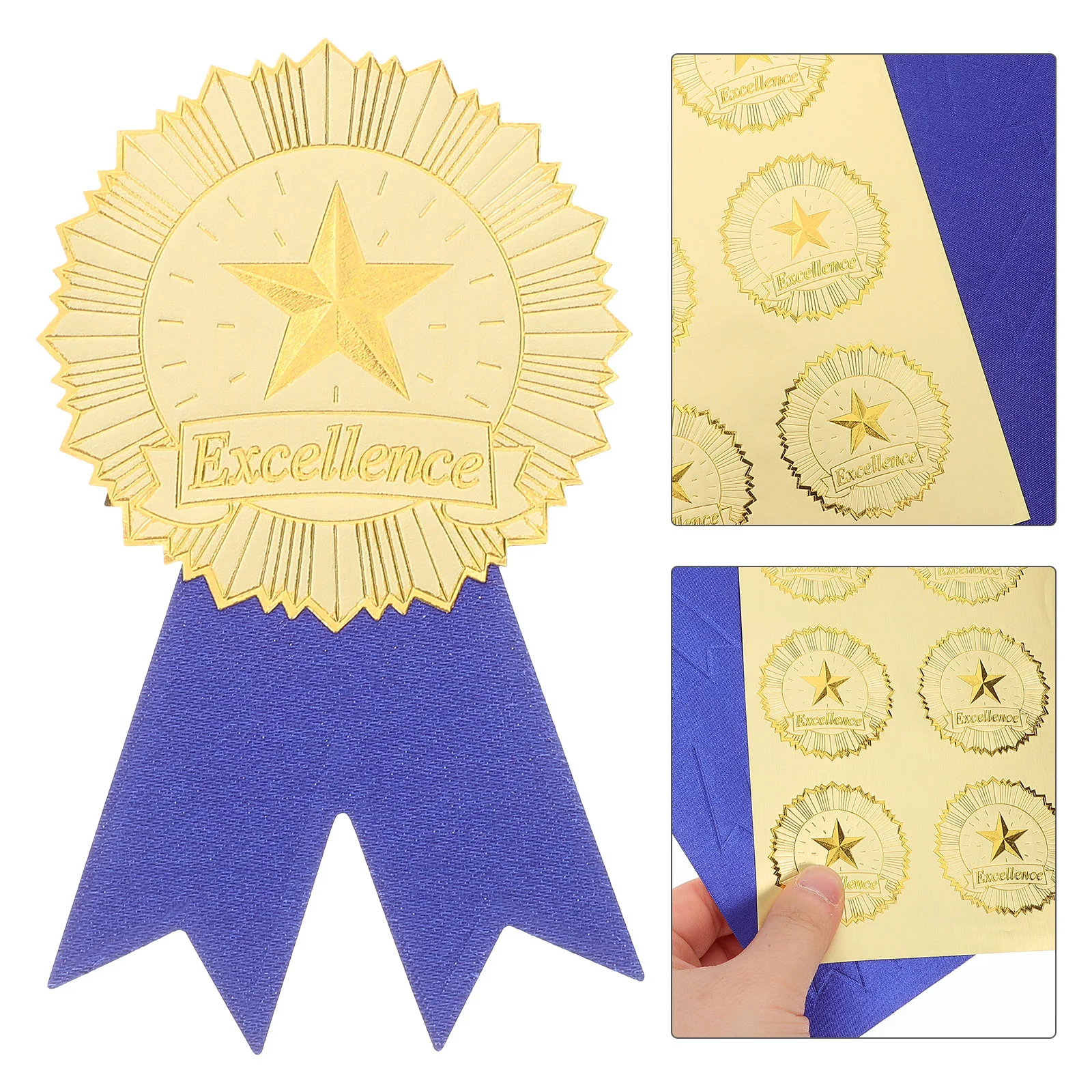 Award Medal Sticker Badge Accessories Swallowtail Medals Stickers for Graduation Certificate