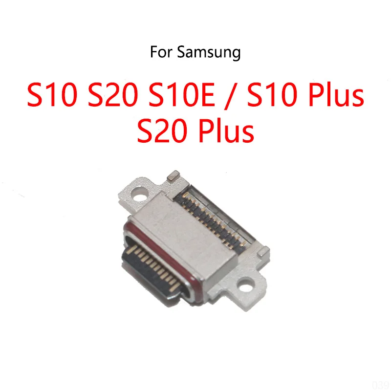 For Samsung Galaxy S10 G9700 / S10 Plus S10+ G9750 S10E Type-C USB Charging Dock Charge Socket Port Jack Plug Connector