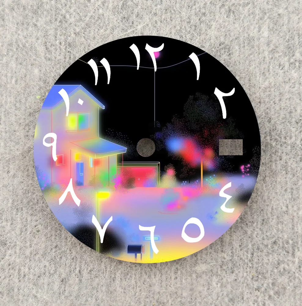 NH35 다이얼 3D 패턴 다이얼, 아라비아 숫자 다이얼, NH36 다이얼, NH35/36 무브먼트 워치 부품 교체 맞춤형 다이얼, 28.5mm