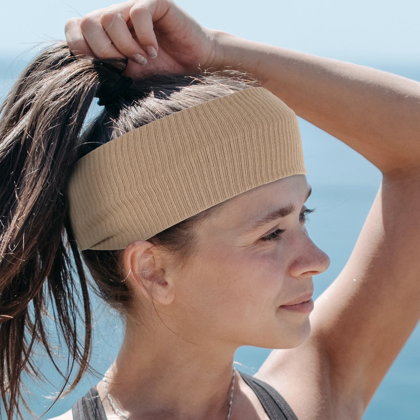 

2Pcs Elastic Cotton Headbands for Women Sports Sweatbands Running Yoga Workout Accessories Hair Bands Athletic Headband Women