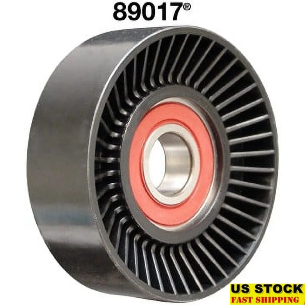 

High Strength Glass-Filled Polymer Pulley with Lifetime Lubricated Bearings Serpentine Belt Applications Durable Wear Resistant