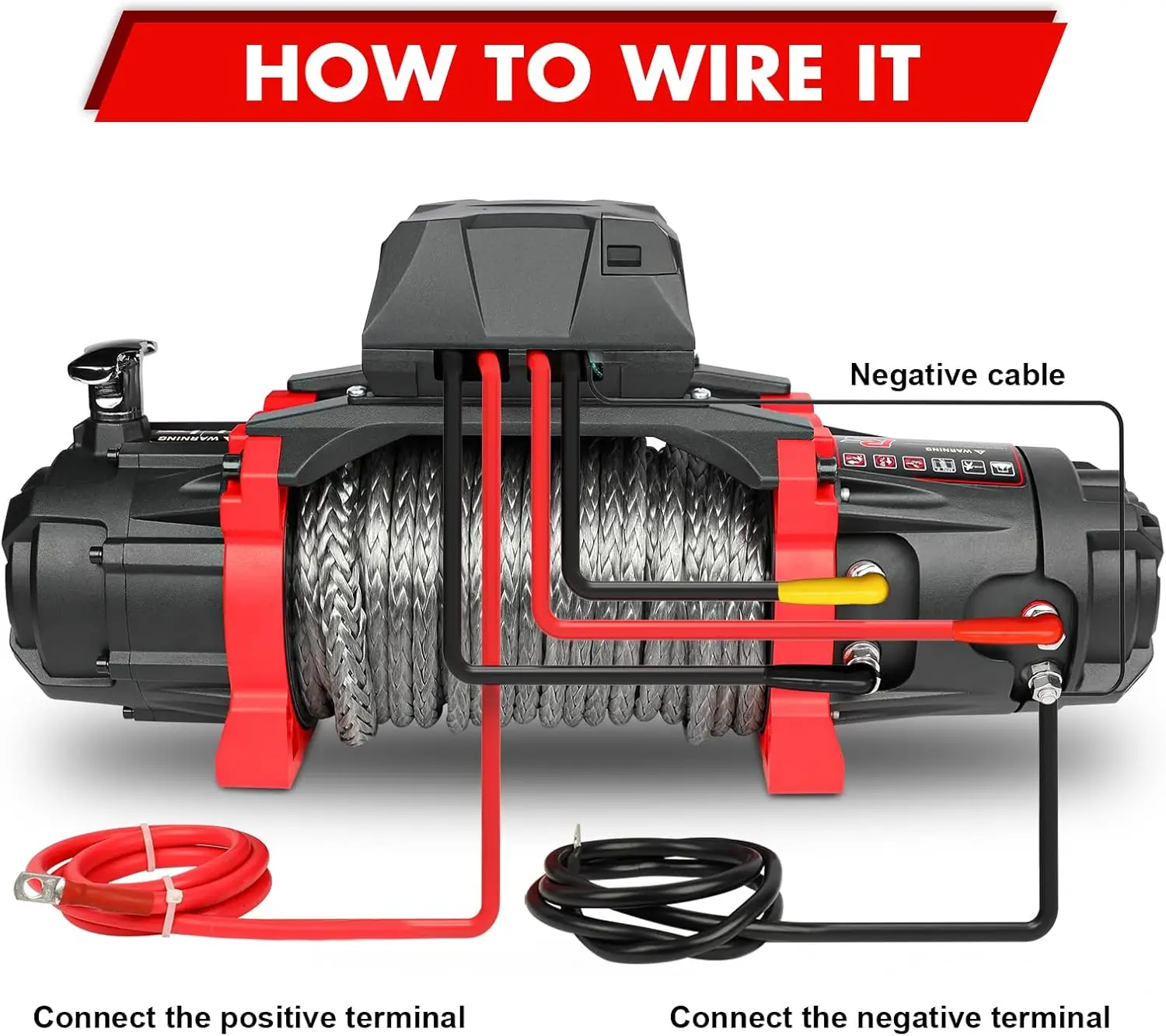 ปอนด์ เครื่องกว้านไฟฟ้าความจุโหลด - กําลังไฟ DC 12V สําหรับรถบรรทุกลากจูงออฟโรด รีโมทไร้สาย 2 ใน 1,13500 XRS