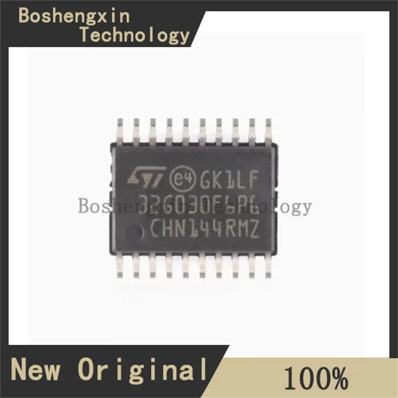 1Pcs STM32G030F6P6 With 32 KB Flash memory, 8 KB RAM, 64 MHz CPU, 2x USART, timers, ADC and communication interfaces TSSOP20