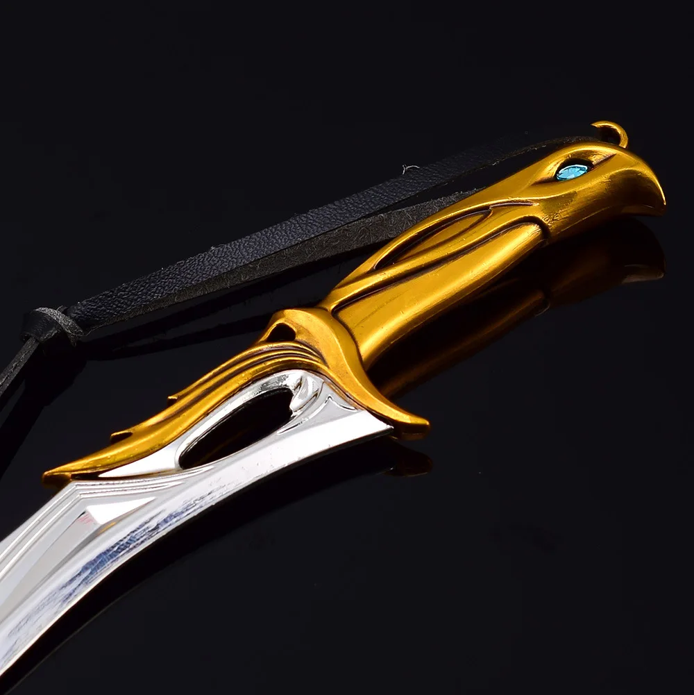 18cmValorant Soveregin espada juego periféricos Metal modelo Weapo accesorios decoración de escritorio adornos colgante llavero juguetes de regalo