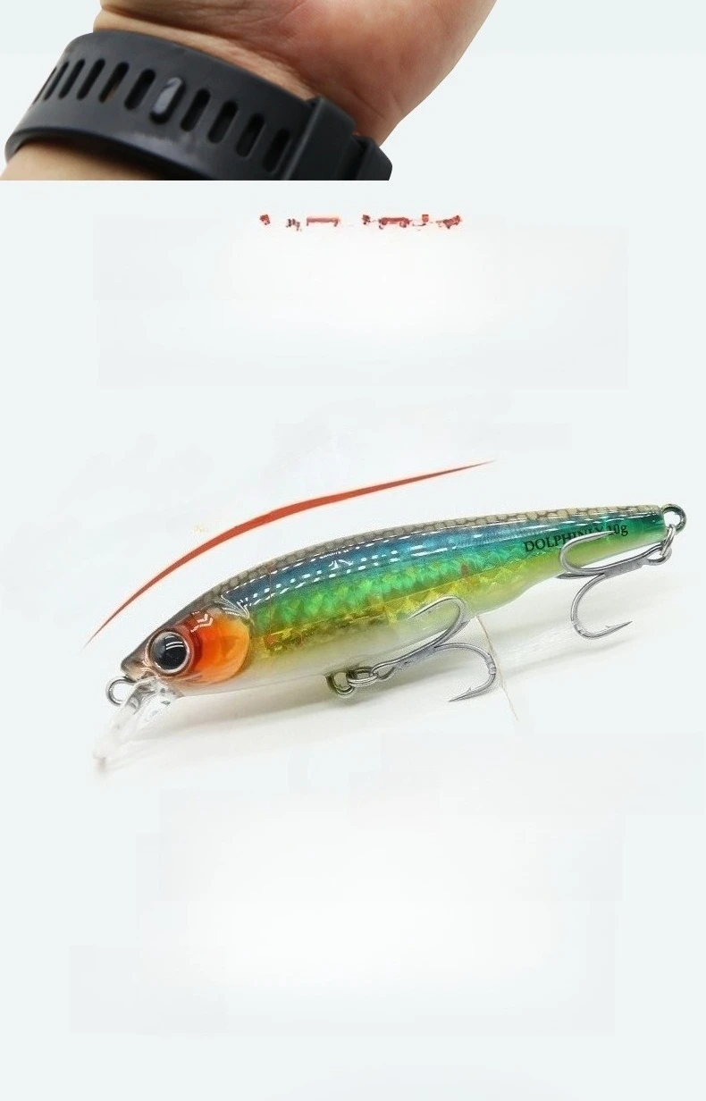 1 Stück/4 Stück Schwimmender Bleistiftköder, Oberflächenhängend, 10g, 9,1cm, Jigging Bio-Mimetic Köder für Weitwurfangeln, Angelzubehör – Detail 14