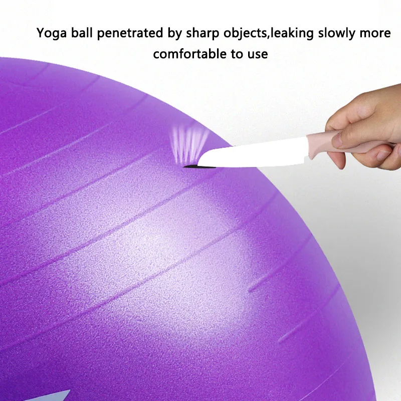 75cm Yoga Balls Pump Explosion-proof Fitness Gym Sport Massage Fitball Exercise Pilates Equipment Workout Gymnastics Equipment