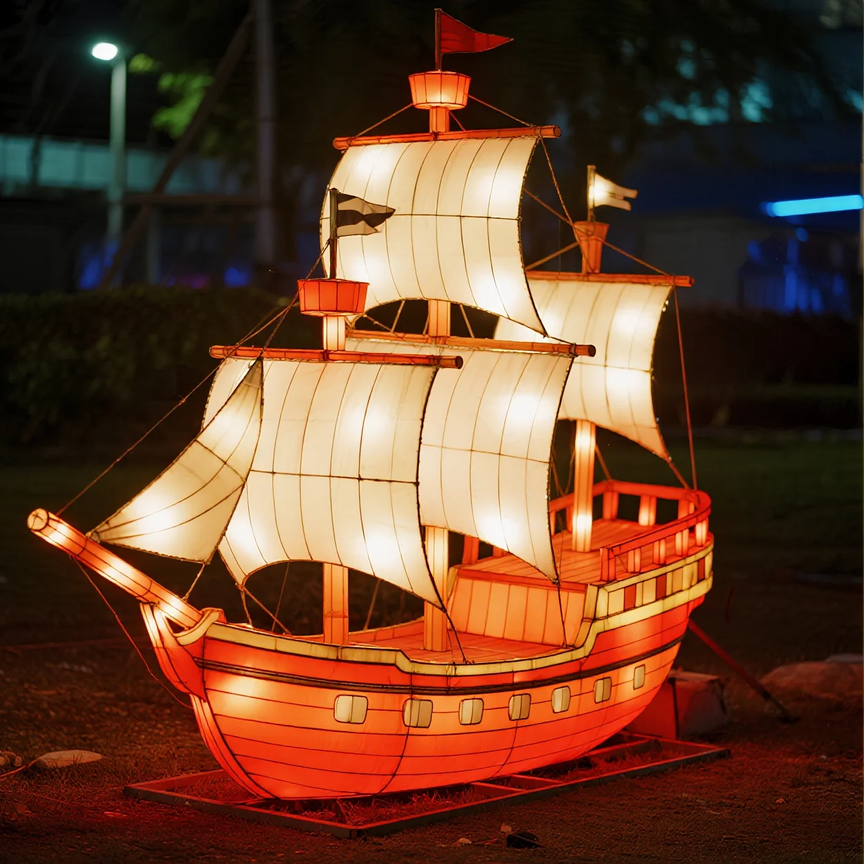 Chinese Traditional Waterproof Sun-proof Silk Lantern Halloween Christmas Festival Lantern Festive Party Supplies Event Decor