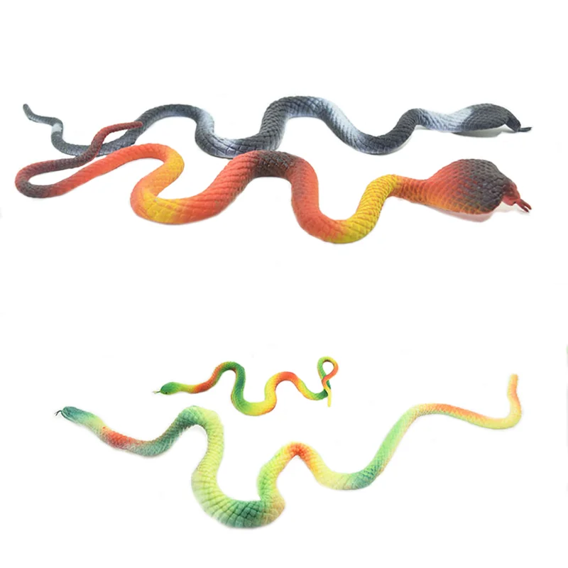 Trick simulation snake model will become bigger when soaked in water, April Fool's Day scary toy style is random