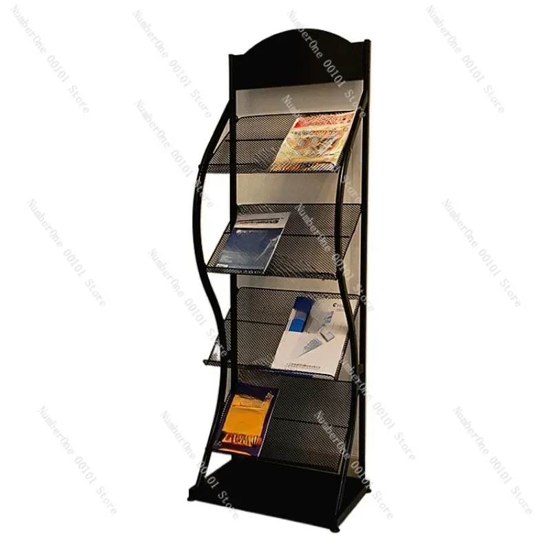 Office Furniture Library Reading Room Newspaper Book & Magazine Rack Magazine a Periodical Rack File Cabinet Information