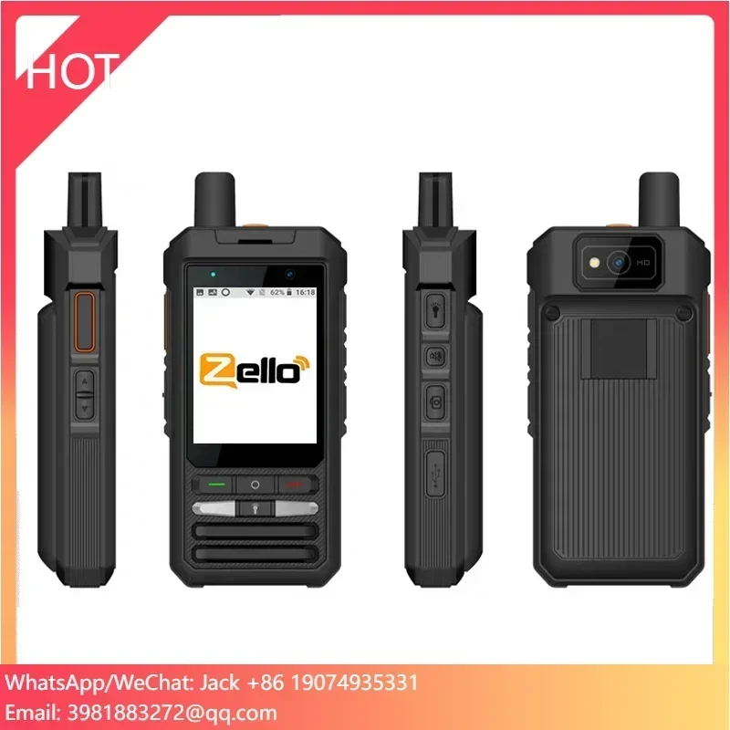 Wireless 4g Android GT-3 Smart Phone Camera Walkie Talkies Receiver Internet Radio Wifi Portable H380