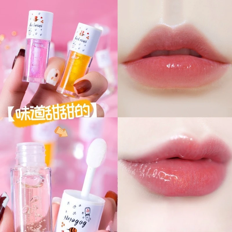 น้ำผึ้งลิปออยล์ มอยซ์เจอร์ไรเซอร์ รีแพร์ริ่ง ไลท์เทนนิ่ง ลิป ฮันนี่ พูทติ้ง แอนตี้-ดรายนิ่ง ลิปบาล์ม มาส์ก