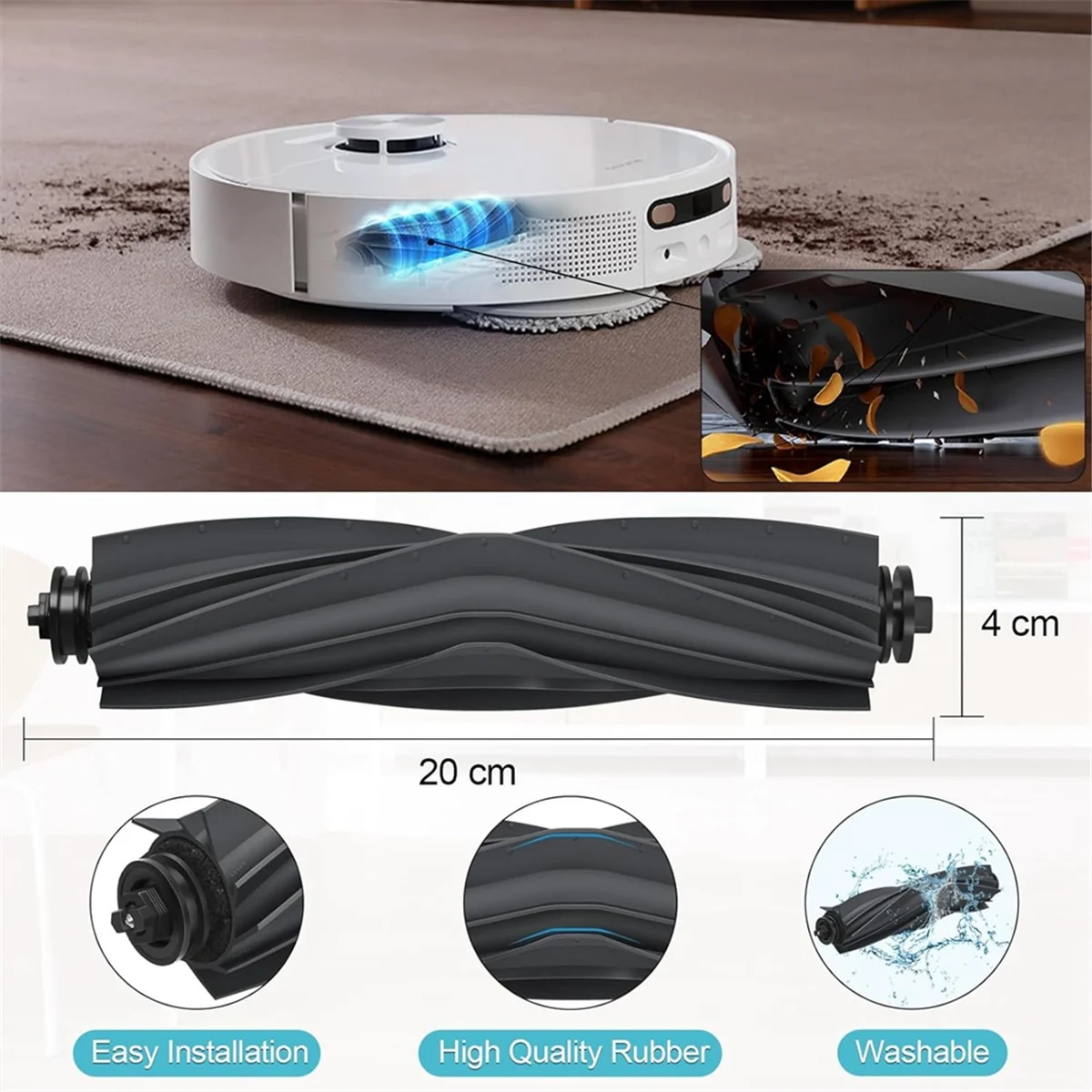 สำหรับ dreame L10S อัลตร้า/L10พิเศษ, สำหรับ X10 Xiaomi + หุ่นยนต์ดูดฝุ่นแปรงด้านข้างหลัก HEPA กรองซับผ้าชิ้นส่วน