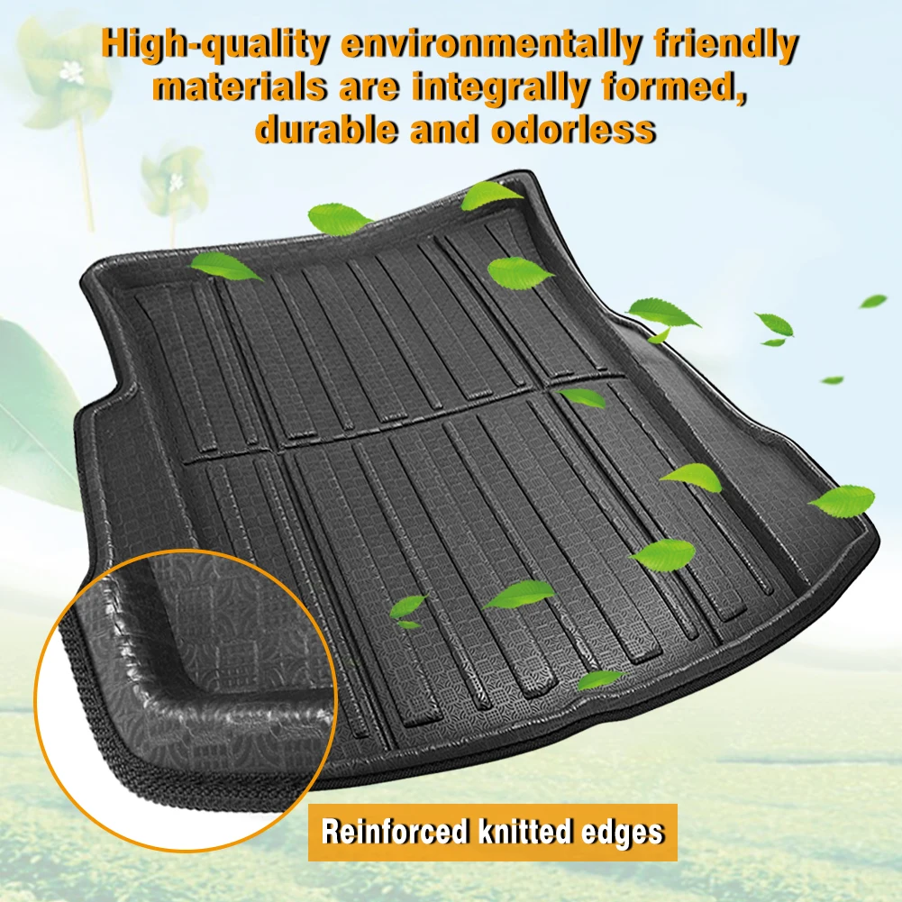 For Tesla Model 3/Y 2017-2022 Trunk Mat TPE Car Rear Trunk Mat Waterproof Protective Pads Cargo Liner Trunk Tray Floor Mat