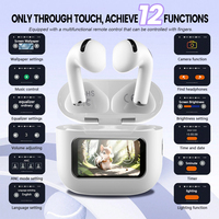 Lenovo ERAZER Bluetooth Earphones Wireless ANC Headphones with LED Touch Screen Language Switching Take Picture Earbuds HT88