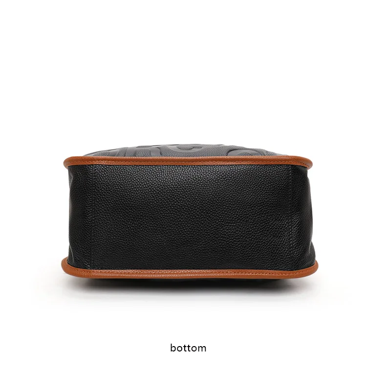 Aidrani Damen-Handtasche mit großer Kapazität, Leder, Rindsleder, Farbblock-Design, Aufschrift, Aufbewahrungstasche, Damen-Tragetasche mit Reißverschluss – Detail 11