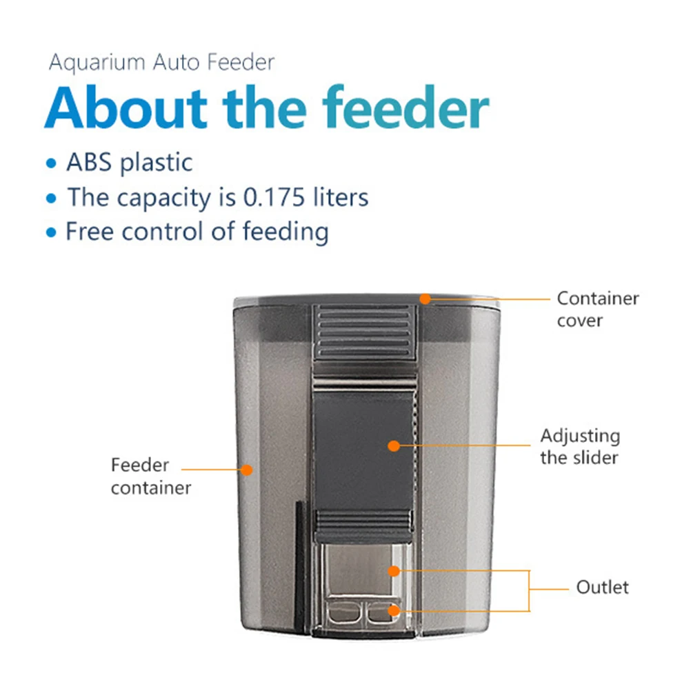 

Feeder Timing Automatic Tank Accessories Aquarium Pond Goldfish Bowl