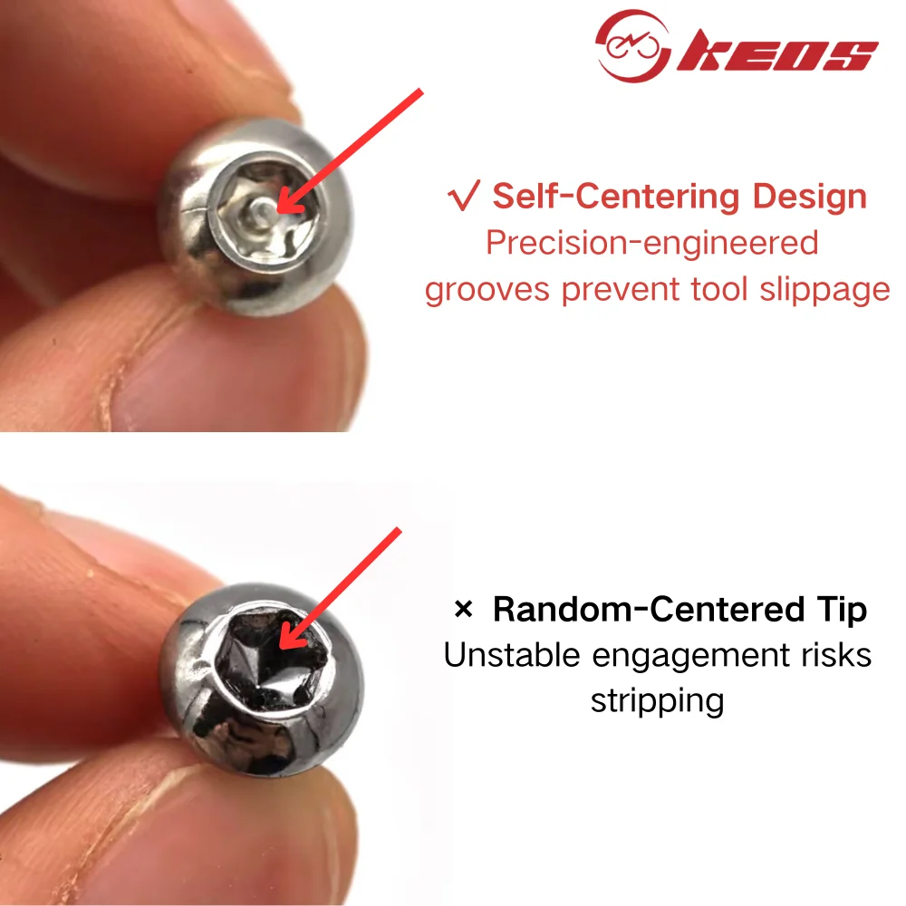 KEOS 3-Bolt لمسامير تركيب SR لكرنك التثبيت المباشر وتركيب عداد الطاقة العنكبوتية