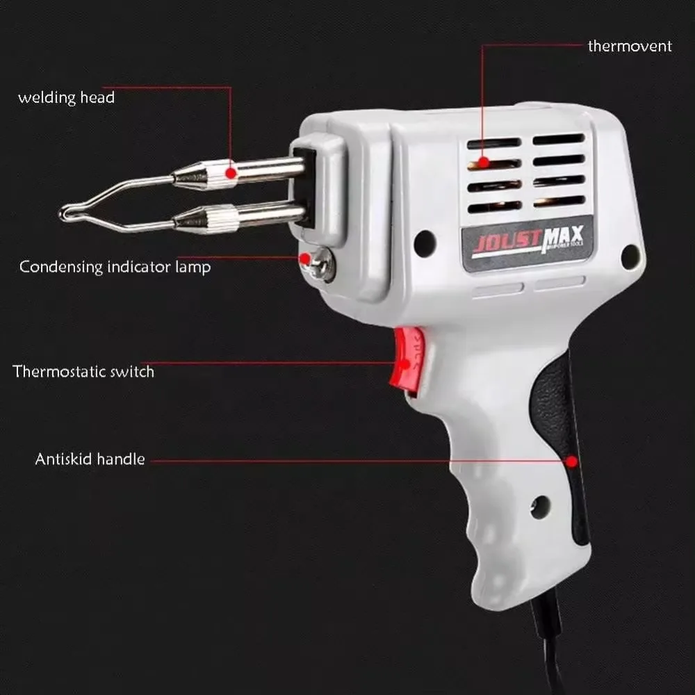 Soldador eléctrico automático de 100W, pistola de estaño, iluminación, estación de Reparación de calentamiento rápido, herramienta de reparación de soldadura de alambre, enchufe europeo