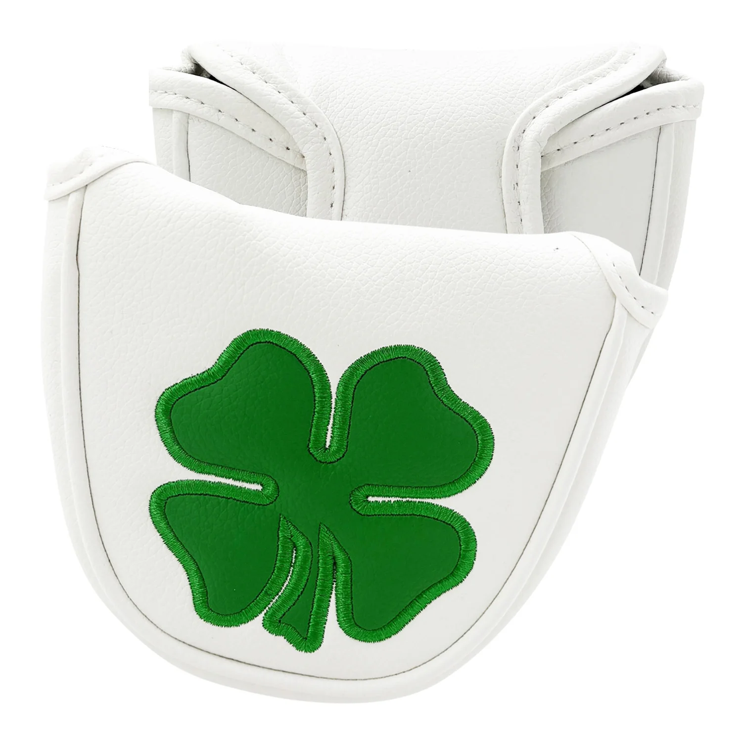 1 housse de tête de putter, motif 'Trèfle', housses de protection pour clubs de golf et accessoires pour putters mallet