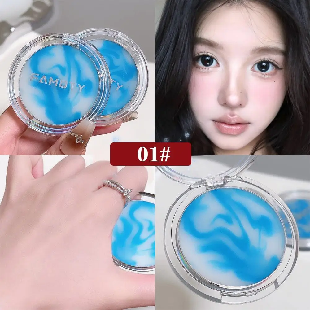 New Pressed Powder Oil Control Long-lasting Powder Waterproof Powder Powder Makeup Cake Face And Dry Puff With Wet Powder L0J9