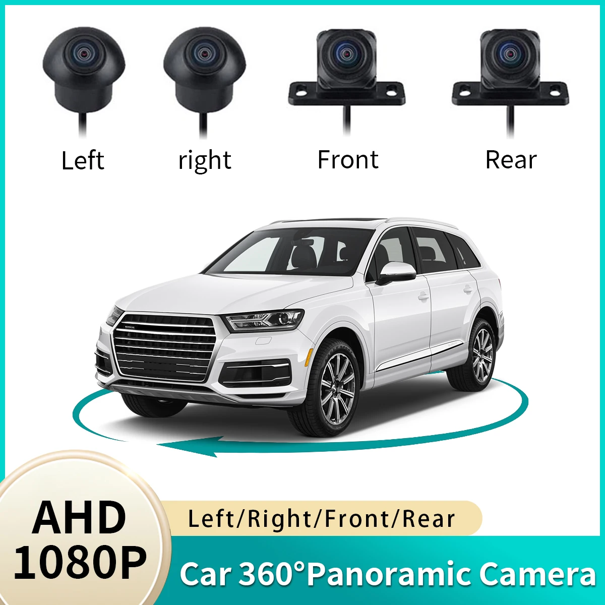 

360 ° Автомобильная камера Degree 1080P 3D панорамный объемный звук задняя/передняя/левая/правая камера заднего вида комплекты для автомобильного радиоприемника Android