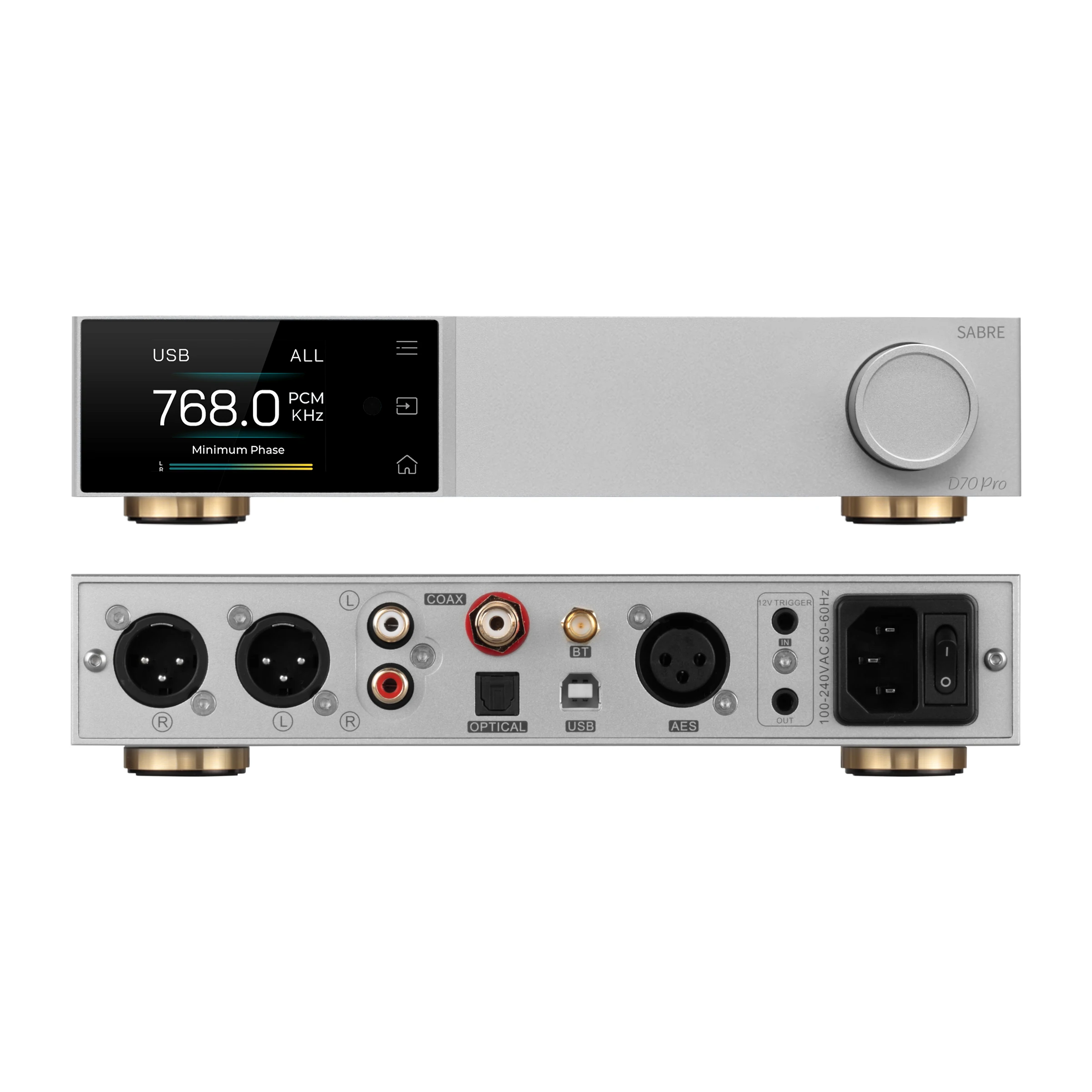 TOPPING D70pro Sabre DAC ES9039SPRO XU316 Bluetooth 5.1 HiFi Bluetooth Digital to Analog Audio Converter with Remote Control