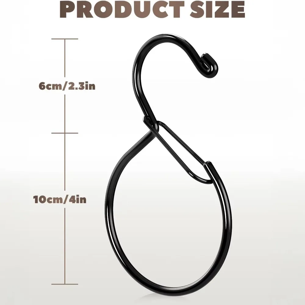 Versatile Heavy Duty Belt Hanger Wall Mounted Rust-Proof Belt Hook Belt Hanger S Shaped Hook Closet Organizer Wardrobe