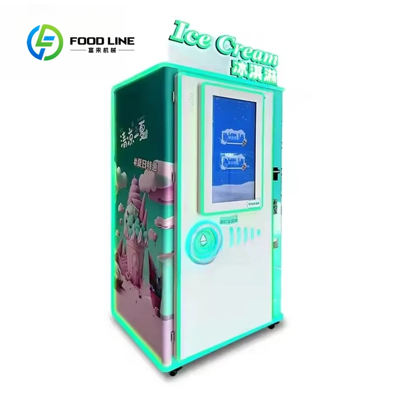 Customized size Automatic ice cream machine Intelligent cone vending machine