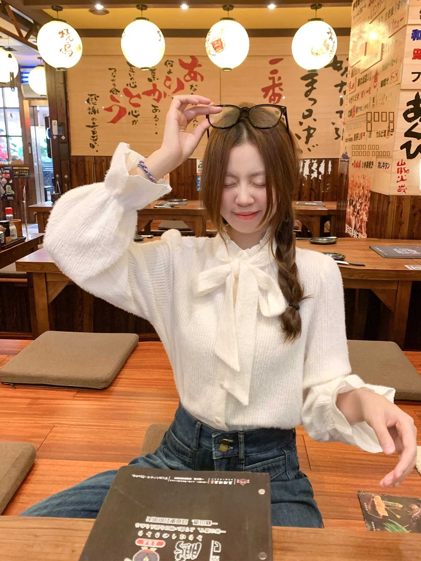 

Французский модный топ с длинными рукавами-колокол и завязками, осенне-зимний, с поясом-узлом, для женщин