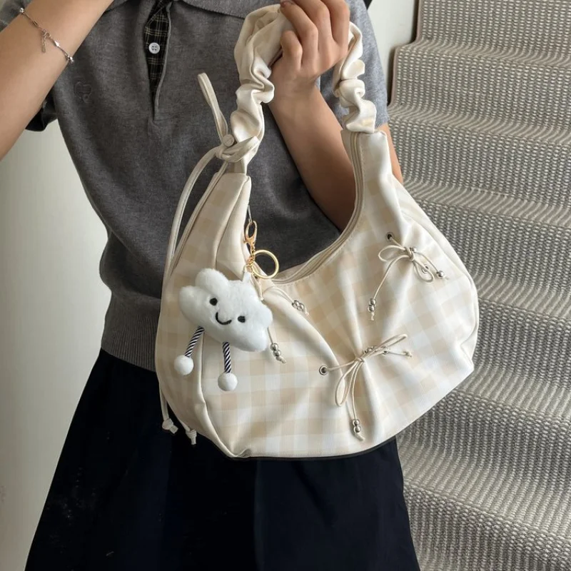 

Fashionable Trendy Solid Color Crossbody Bag For Women Letter Logo Design Simple Casual Vintage Chic Premium