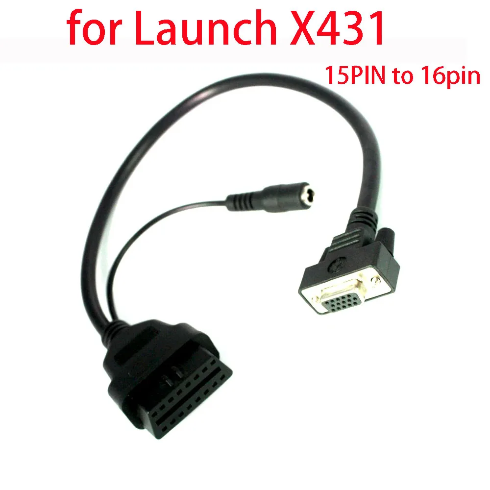 OBD2 15PIN to 16pin Cable for Launch X431 Conversion Auto Diag IDIAG DIAGUN Main Cable OBD Cable Adapter for Launch X 431 15 PIN