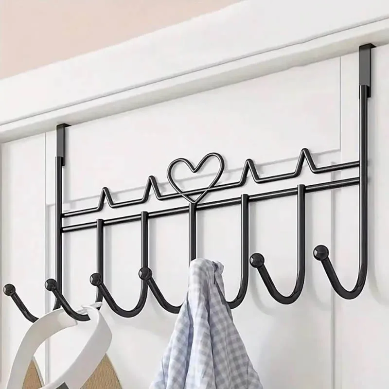 Haken hinter der Tür, grenzüberschreitend, stanzfrei, zum Aufhängen von Kleidung, Hut, zum Aufhängen, Eingangsregal, Aufbewahrung und Organisation, Großhandel – Detail 7