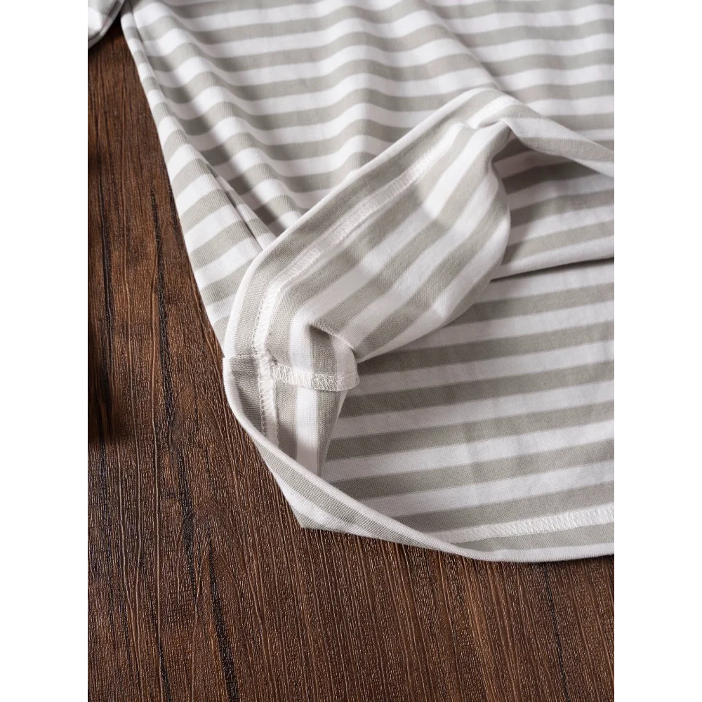 2026 nanamica Stripe Jersey Coolmax 26SS Long Sleeve T Shirt Vintage Striped Sailor Tee Loose Fit Outdoor Casual Top Men Women