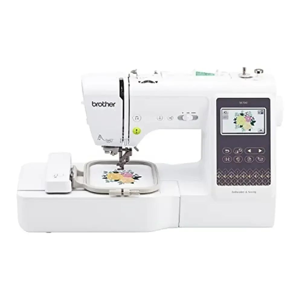 

Sewing & Embroidery Machine Wireless LAN Connected 135 Designs 103 Stitches 4x4 Hoop SE700 Combo Includes App & Auto Threader