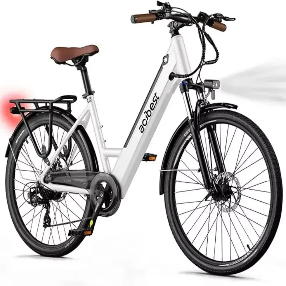 Cityrun-Bicicleta eléctrica con Motor sin escobillas, de 26 pulgadas ebikes, con 7 velocidades, hasta 50 millas, 750W, 15ah