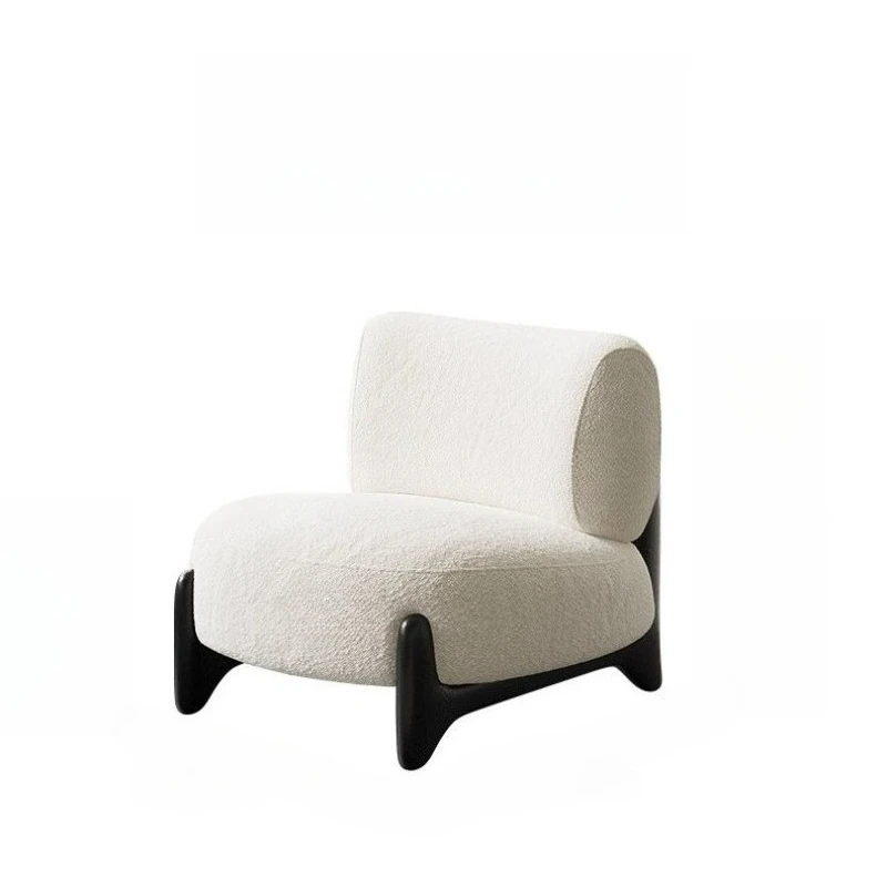 Designer High Back Living Room Chairs Simple Beige White Relaxing Chairs Living Room Ergonomic Muebles De Sala Furniture Home