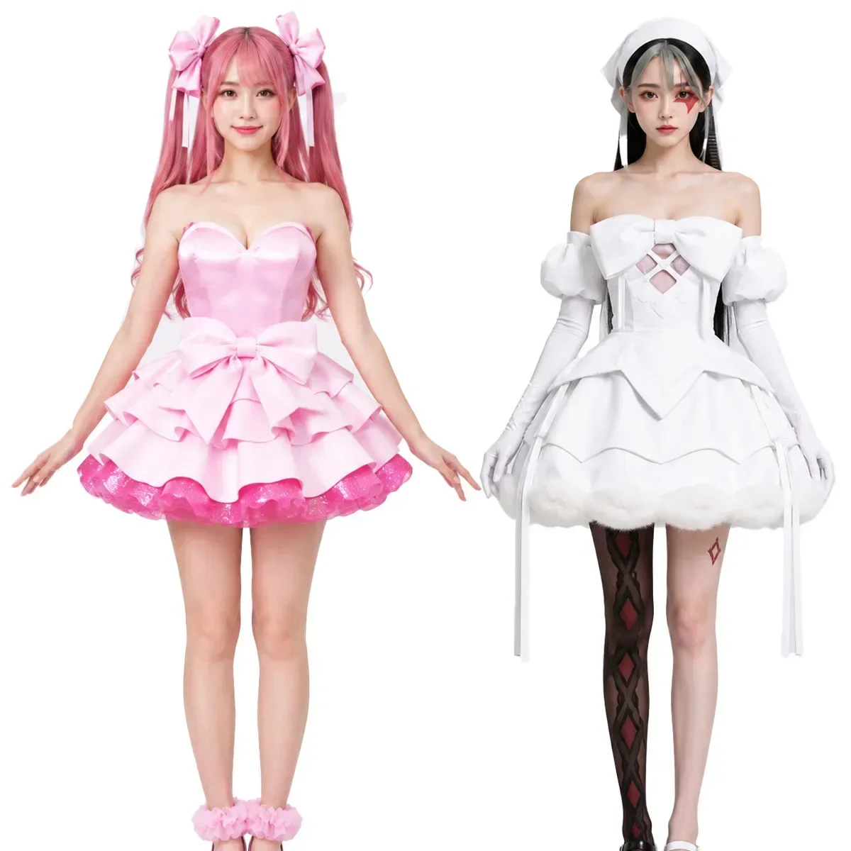 Zombie Bühnenkostüm Mizi Sua Cosplay Weißes Kleid Outfit Alien Bühnenkostüm für Frauen Erwachsene Halloween Comic Con Bühnenauftritt Kostüm – Detail 6