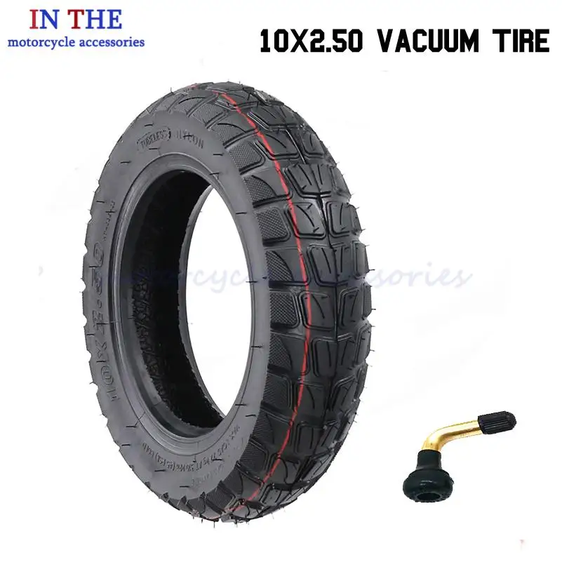 10x2.50 Wear-Resistant Tubeless Vacuum Tire: High-Quality Replacement for 10 Inch Electric Scooter Inflatable Wheel Tubes tyre