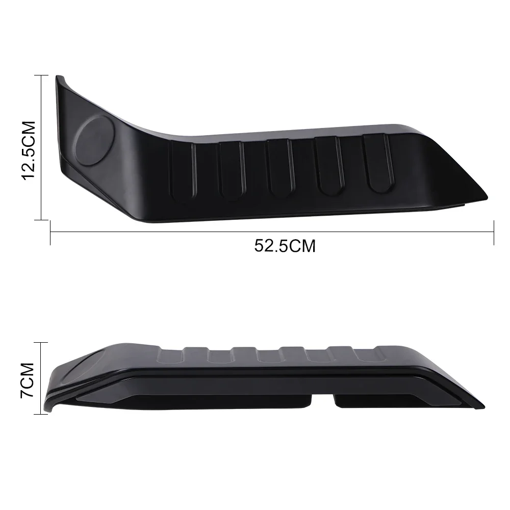 Car accessories aluminium rear angel wing LED rear spoiler wing for jeep wrangler JK and JL rear wing spoiler fit for car