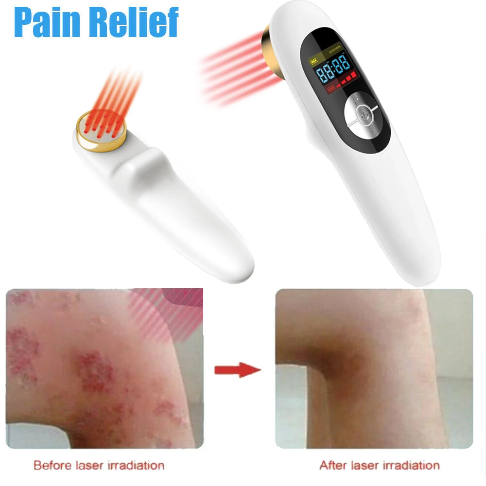 LASTEK Tragbares 808-nm-Lasertherapiegerät für Taillenschmerzen, Lumba-Schmerzen, Sportverletzungen, Rehabilitation, Schwellungen, Linderung