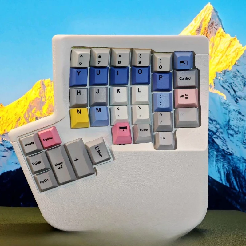 Similar To Kinesis Advantage Split Keyboard Kit Customized Wired Hot Swap VIAL Curved 3D Printing PETG PLA Shell Ergonomics DIY