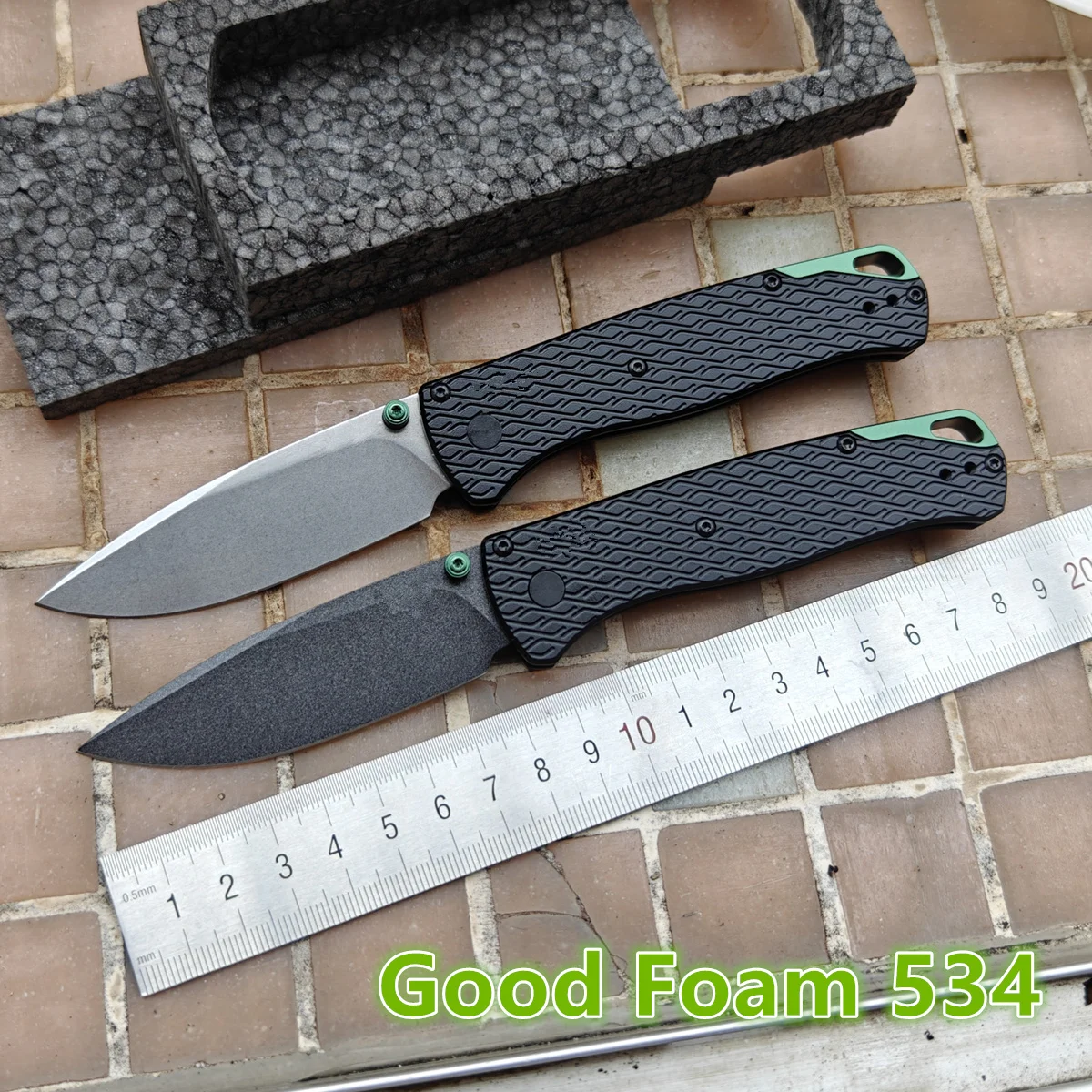 

Good Foam Bugout 534 Aluminum Handle Ball Bearing Mark MagnaCut Pocket EDC Tool Camping Hunting Kitchen Hike Utility Blade Knife
