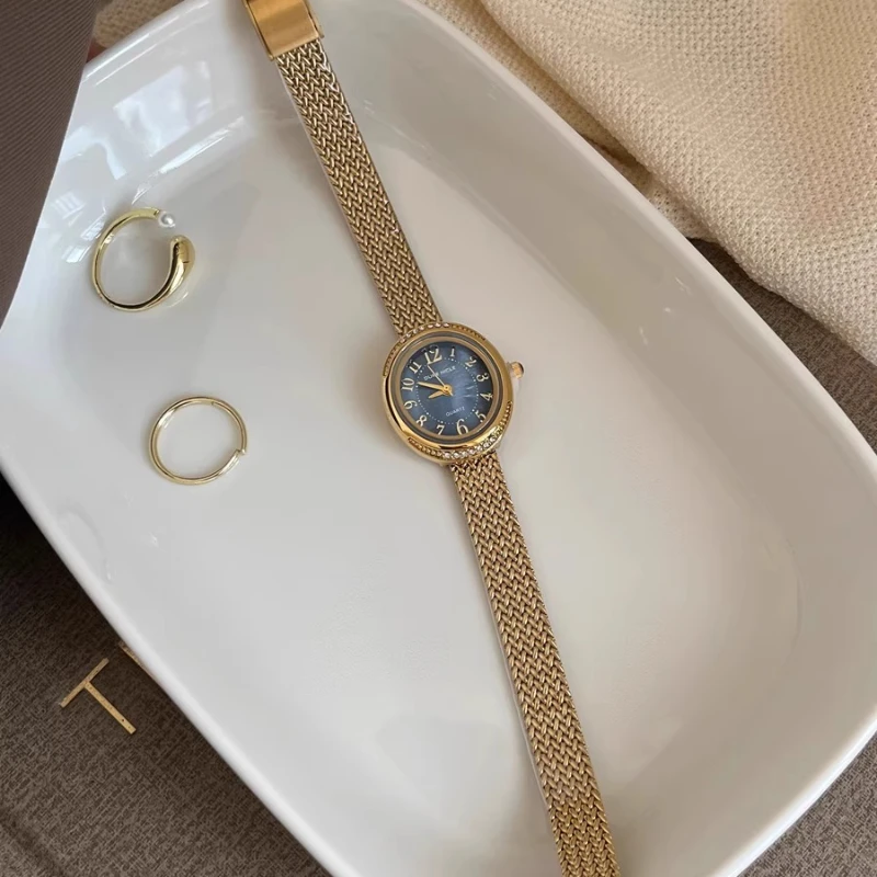 Classic Trend Ladies Watch Elegant Simple Retro Student 2025 Waterproof Quartz Watch Birthday Gift