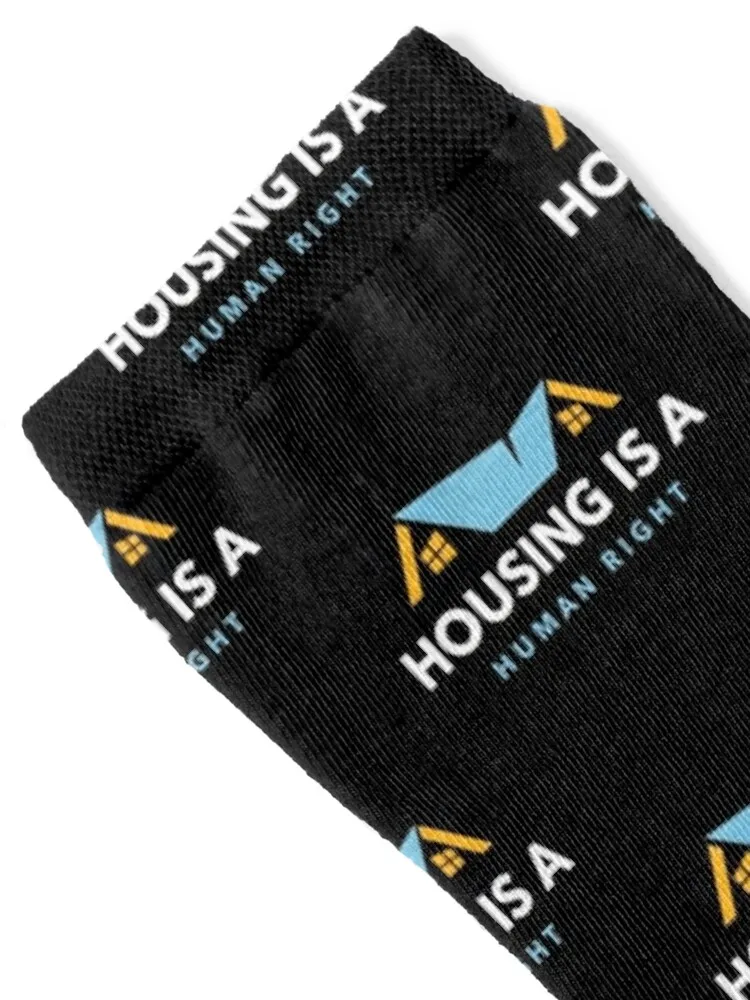 Housing is a human right -- Real estate rent landlord Socks New year's funny gifts Girl'S Socks Men's