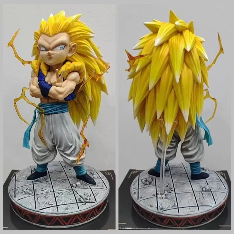 Dragon Ball Figures Gotenks Figure Super Saiyan 3 Gotenks Anime Figurine Model Statue Doll Desk Decoration Toys Birthday Gifts