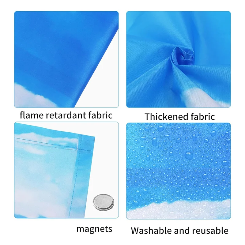 4 Buah Penutup Lampu Neon, Penutup Lampu untuk Lampu Langit-langit Kelas, Filter Lampu Magnetik untuk Office-BAAQ