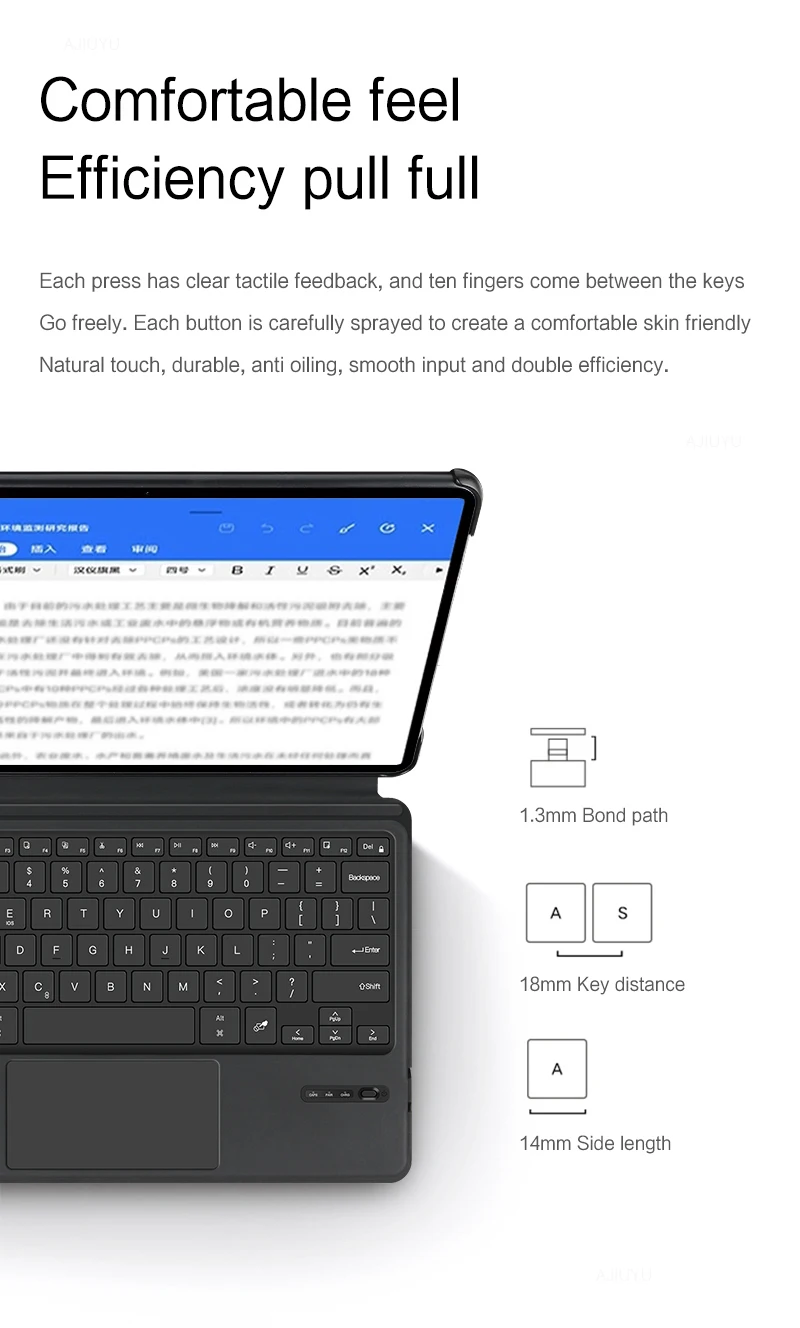 Bluetooth Keyboard Case Russian French Hebrew Spanish Korean Portuguese For HUAWEI MateBook E 2022 12.6" DRC-W58 W56 W76 Tablet